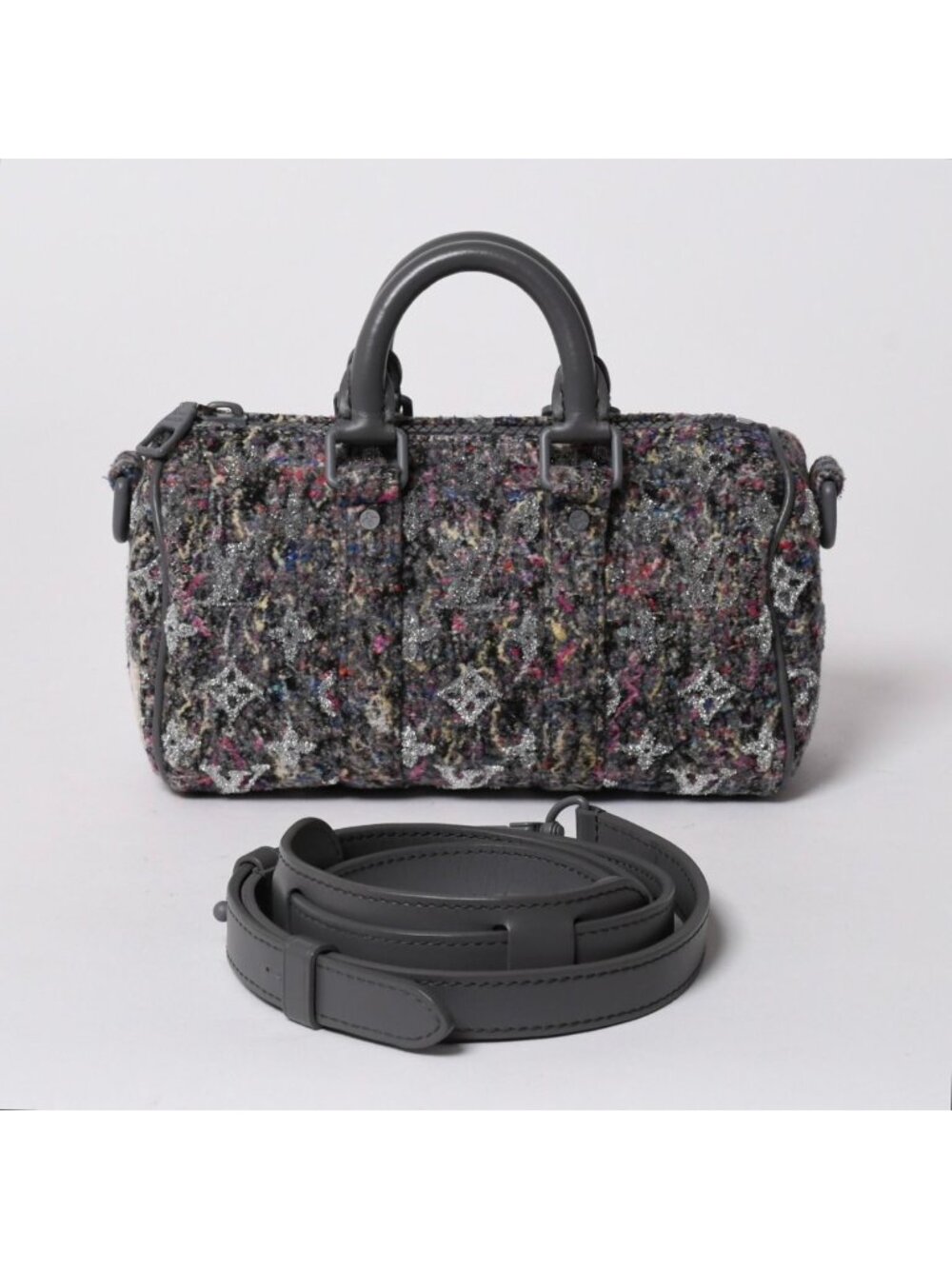 Louis Vuitton Keepall XS Monogram Felt Tweed Recycled Multi 2-Way Handbag